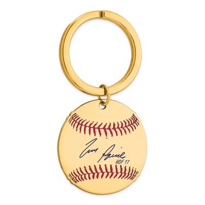 Tim Raines Hall of Fame Signature Epoxy Baseball Keychain Gold-plated Sterling Silver GPHF03TR17, U…
