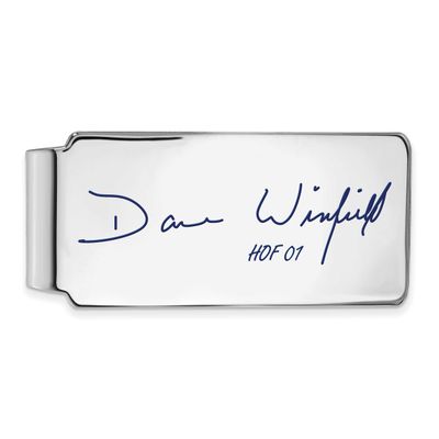 Dave Winfield Hall of Fame Signature Epoxy Money Clip Sterling Silver SSHF04DW01, UPC: