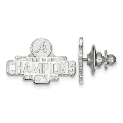 2021 World Series Champions Atlanta Braves Tie Tac Sterling Silver SS008BRA21, UPC: 883957954530