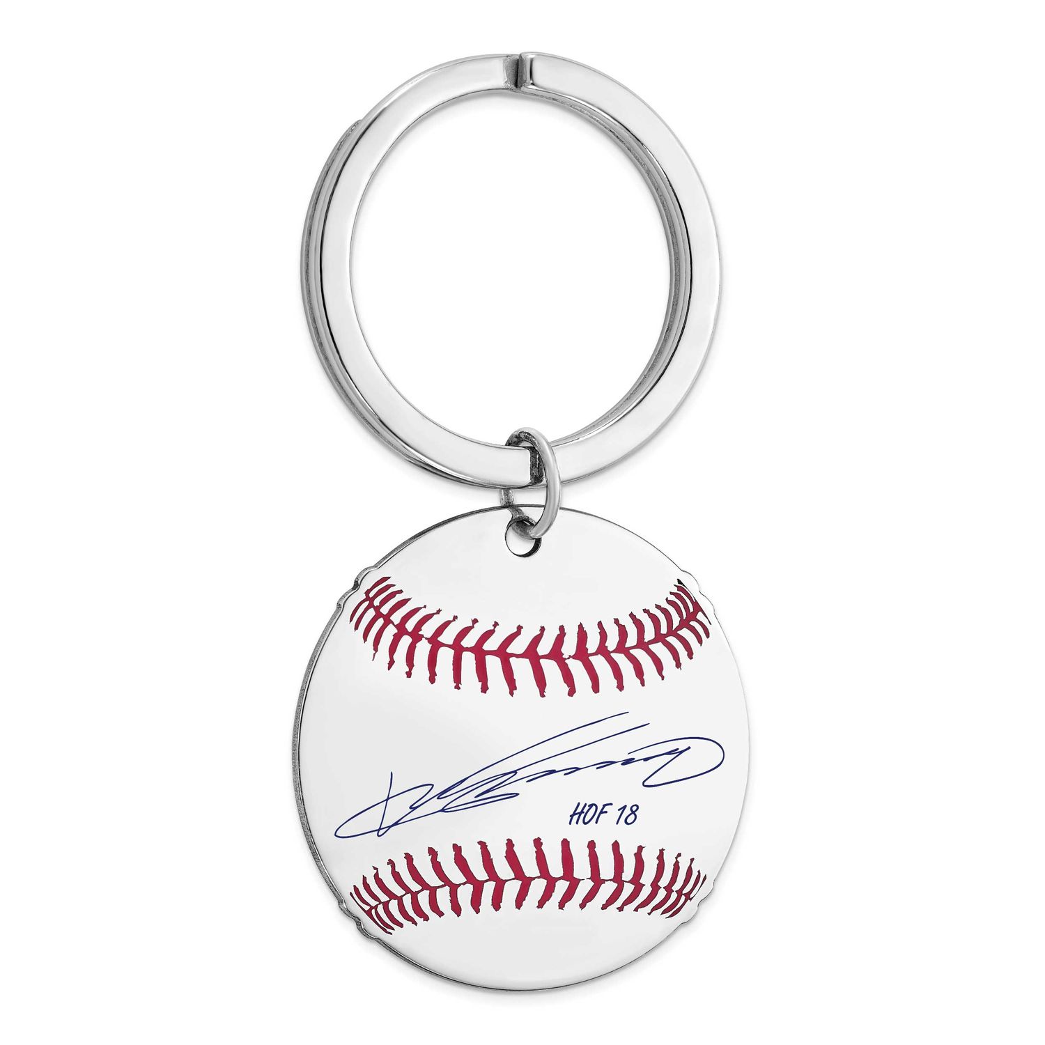 Vladimir Guerrero Hall of Fame Signature Epoxy Baseball Keychain Sterling Silver SSHF03VG18, UPC: