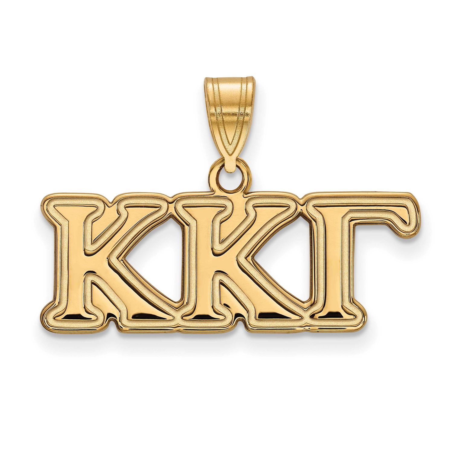 Kappa Kappa Gamma Sorority Greek Letters Medium Pendant 14k Gold 4Y003KKG, UPC: 191101779718