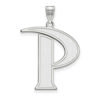 Pepperdine University Letter P Extra Large Pendant Sterling Silver Rhodium-plated SS008PEU, UPC: 88…
