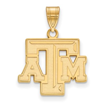 Texas A And M University T-A-M Medium Pendant Gold-plated Sterling Silver GP003TAM, UPC: 8867748964…