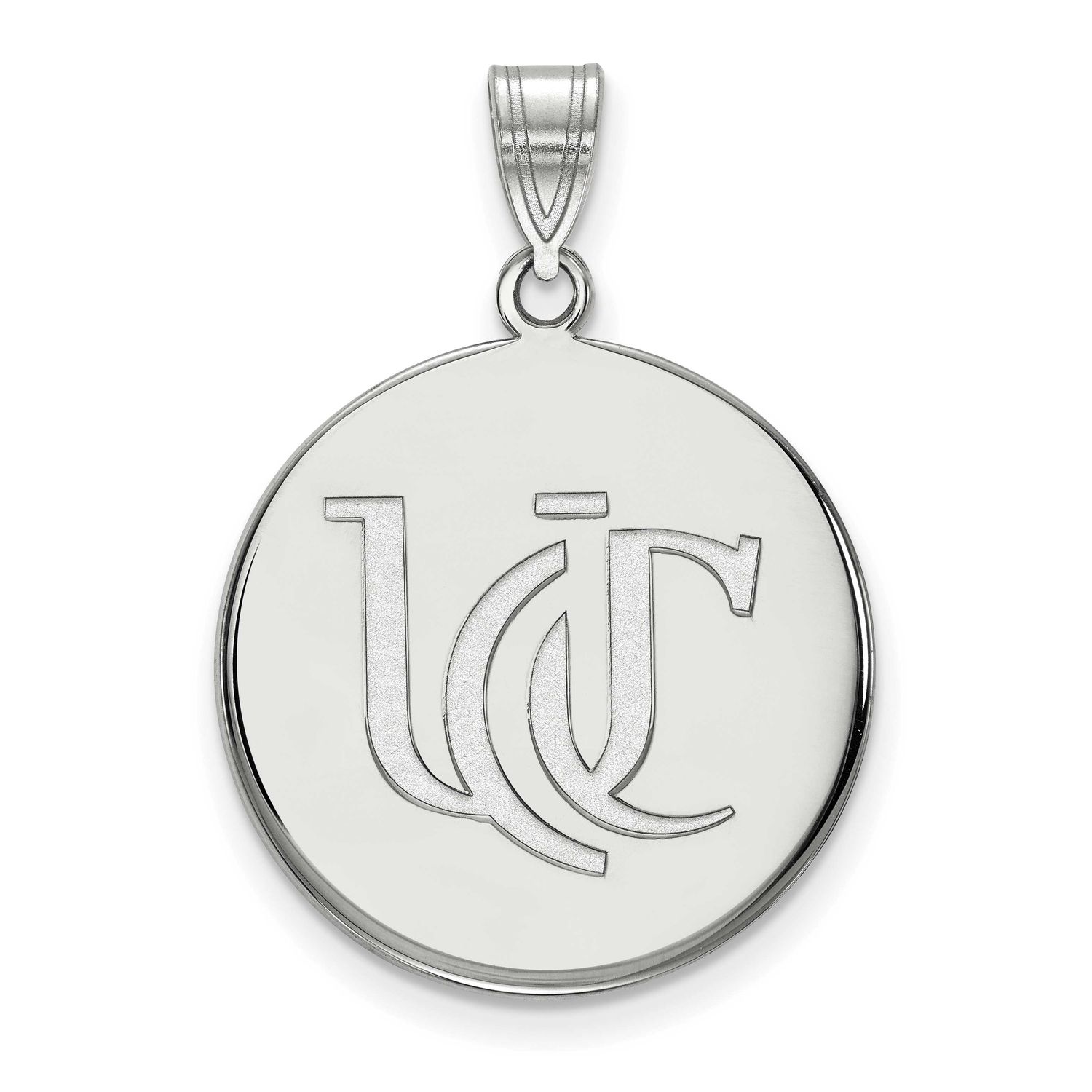 University of Cincinnati U-C Large Disc Pendant 14k White Gold 4W051UC, UPC: 886774850832