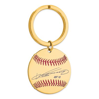 Vladimir Guerrero Hall of Fame Signature Epoxy Baseball Keychain Gold-plated Sterling Silver GPHF03…