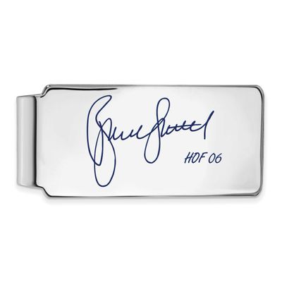 Bruce Sutter Hall of Fame Signature Epoxy Money Clip Sterling Silver SSHF04BS06, UPC: