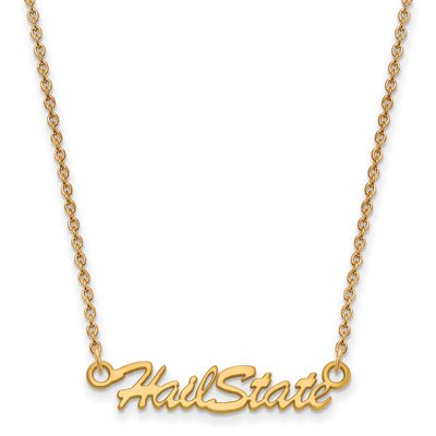 Mississippi State University Small Hail State Script Pendant Gold-plated Sterling Silver GP078MSS-1…