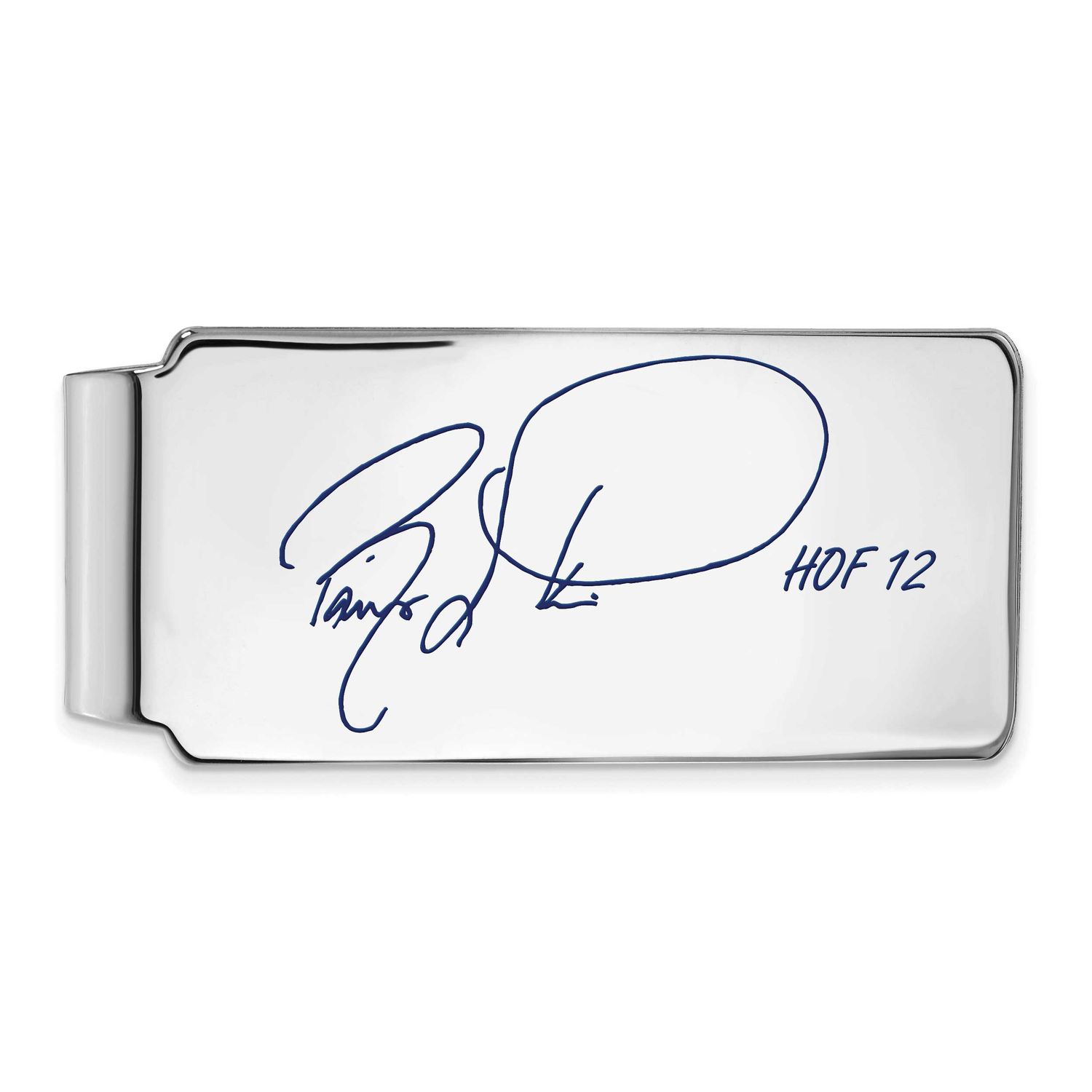 Barry Larkin Hall of Fame Signature Epoxy Money Clip Sterling Silver SSHF04BL12, UPC: