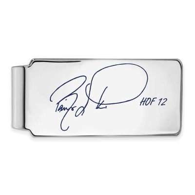 Barry Larkin Hall of Fame Signature Epoxy Money Clip Sterling Silver SSHF04BL12, UPC: