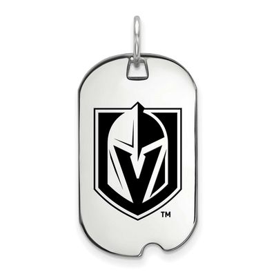 Vegas Golden Knights Small Dog Tag with Epoxy Sterling Silver SS029VGK, UPC: 191101774911