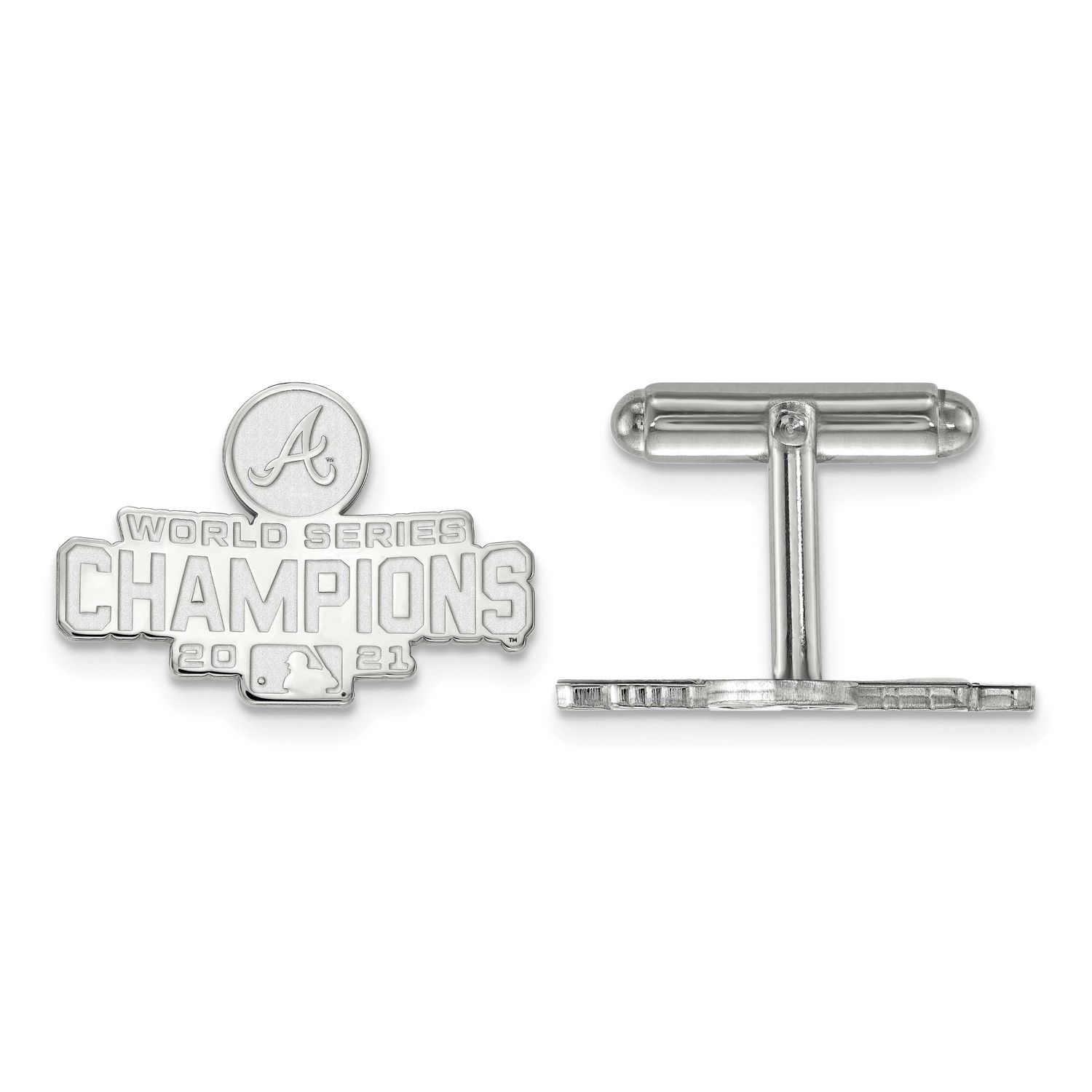 2021 World Series Champions Atlanta Braves Cufflinks Sterling Silver SS009BRA21, UPC: 883957954547