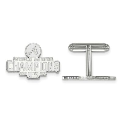 2021 World Series Champions Atlanta Braves Cufflinks Sterling Silver SS009BRA21, UPC: 883957954547