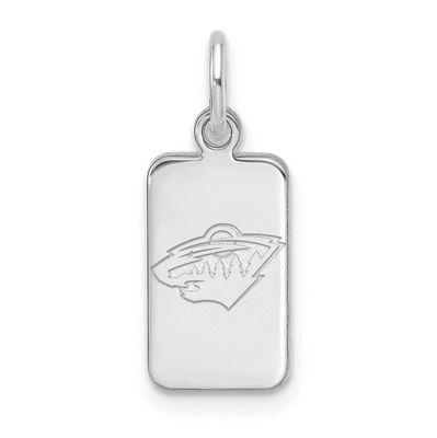 NHL Minnesota Wild Tag Pendant Sterling Silver Rhodium-plated SS125WIL, UPC: 196904184912
