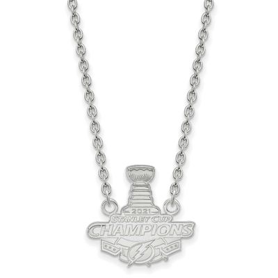 2021 Stanley Cup Champions Tampa Bay Lightning Large Pendant with  Necklace Sterling Silver SS007LI…