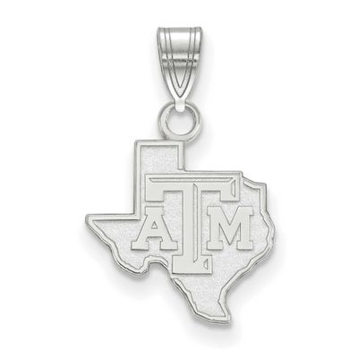 Texas A And M University State Outline Small Pendant 10k White Gold 1W041TAM, UPC: 886774787404