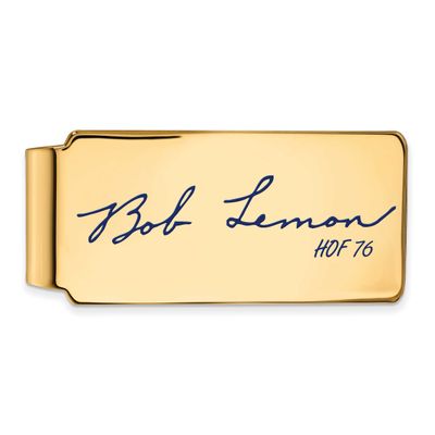 Bob Lemon Hall of Fame Signature Epoxy Money Clip Gold-plated Sterling Silver GPHF04BL76, UPC: