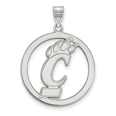 University of Cincinnati Large Circle Pendant Sterling Silver Rhodium-plated SS021UC, UPC: 88677472…