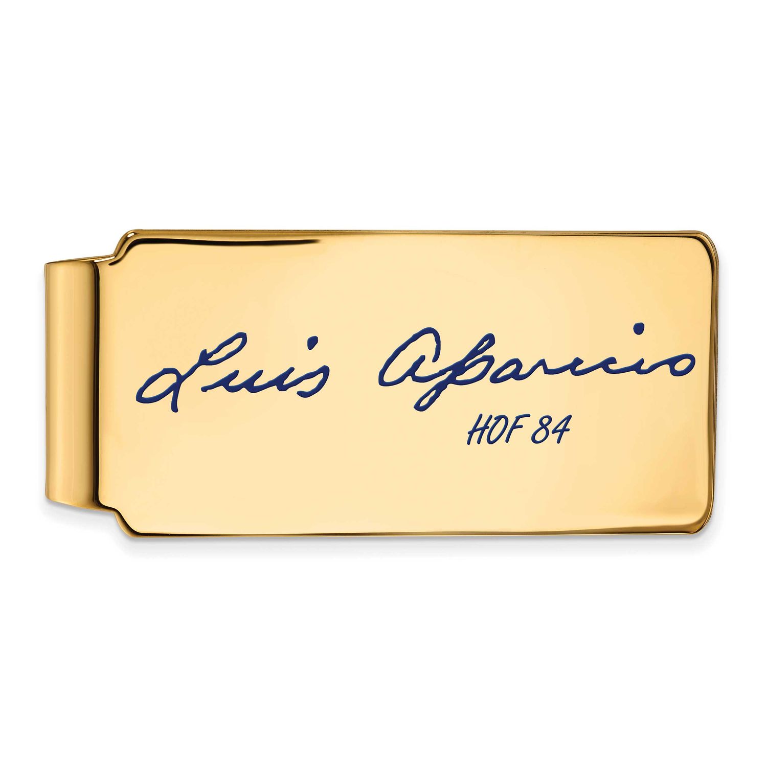 Luis Aparicio Hall of Fame Signature Epoxy Money Clip Gold-plated Sterling Silver GPHF04LA84, UPC: