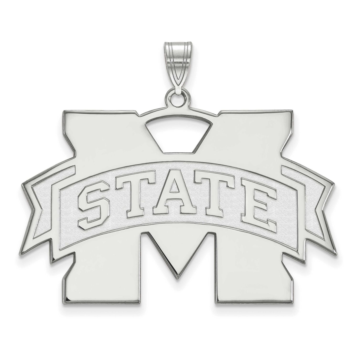 Mississippi State University Extra Large Pendant 14k White Gold 4W005MSS, UPC: 886774832265