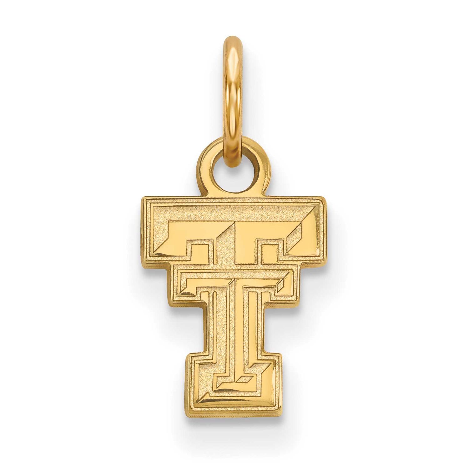 Texas Tech University T-T Extra Small Pendant Gold-plated Sterling Silver GP001TXT, UPC: 8867748910…