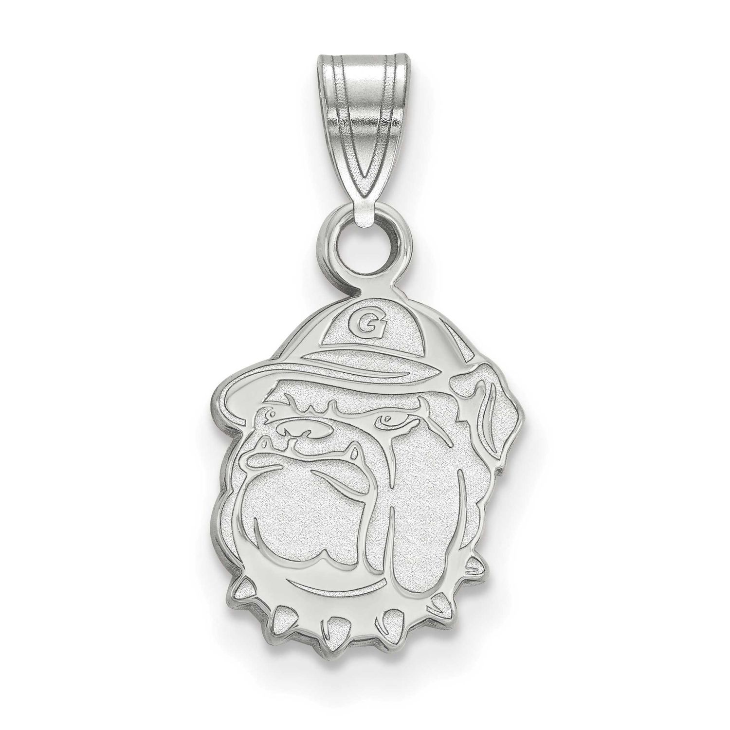 Georgetown University Bulldog Small Pendant 10k White Gold 1W005GC, UPC: 886774773568
