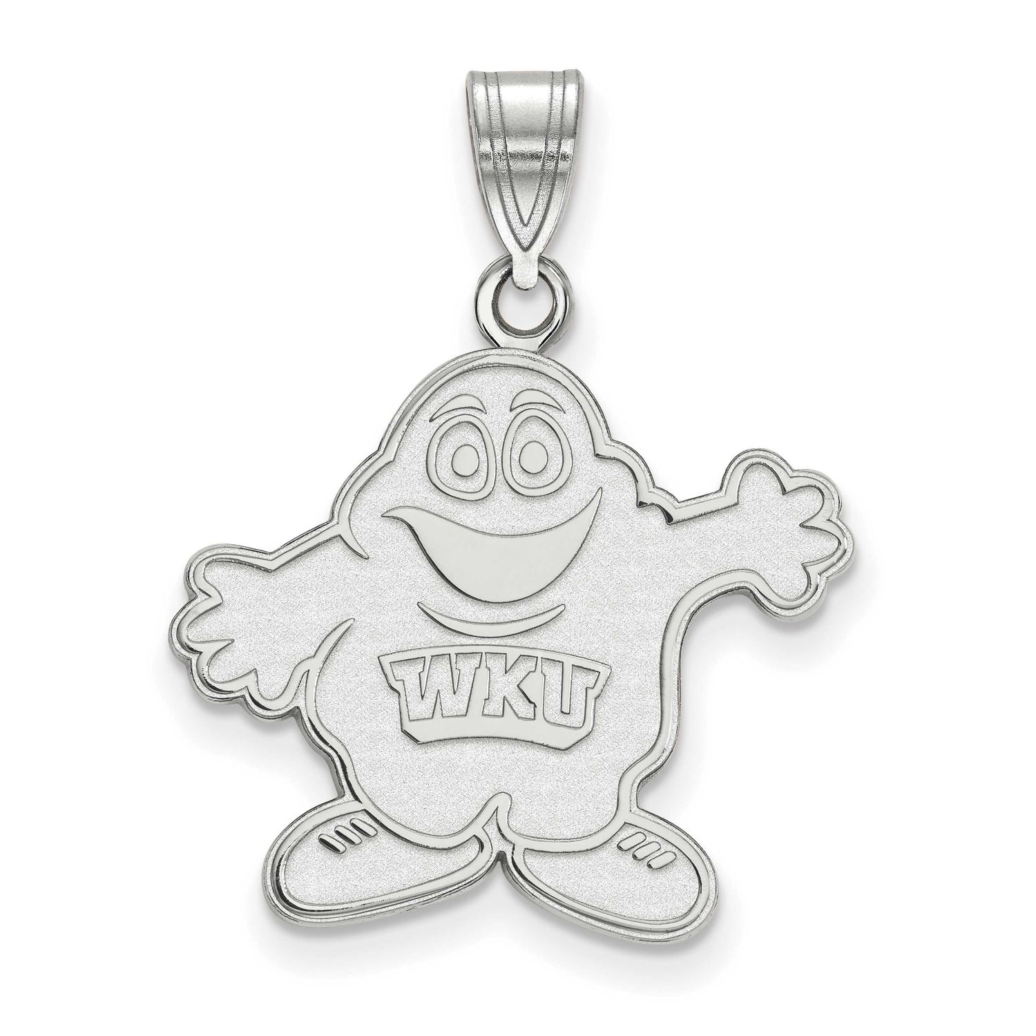 Western Kentucky University Big Red Large Pendant 14k White Gold 4W020WKU, UPC: 886774842868