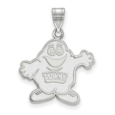 Western Kentucky University Big Red Large Pendant 14k White Gold 4W020WKU, UPC: 886774842868