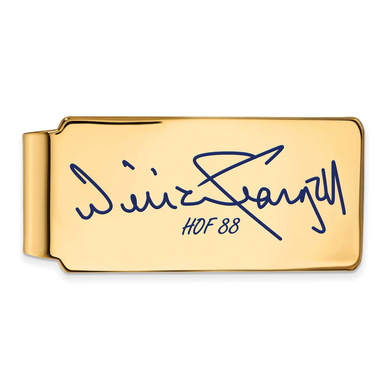 Willie Stargell Hall of Fame Signature Epoxy Money Clip Gold-plated Sterling Silver GPHF04WS88, UPC: