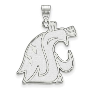 Washington State University Cougar Extra Large Pendant 10k White Gold 1W004WAS, UPC: 886774773254