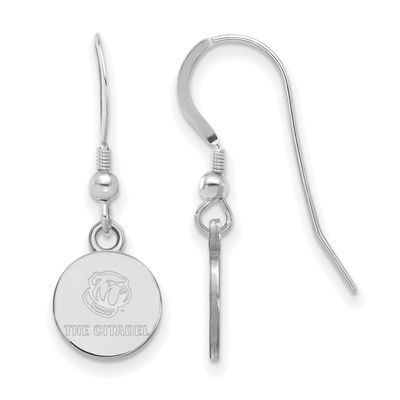 The Citadel Extra Small Dangle Earrings Sterling Silver Rhodium-plated SS020TCI, UPC: 886774701448