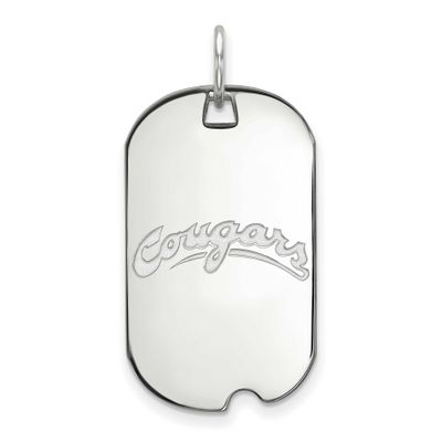 Washington State University Cougars Small Dog Tag Pendant Sterling Silver Rhodium-plated SS040WAS, …