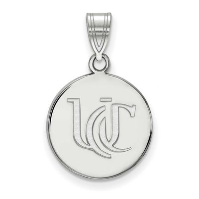 University of Cincinnati U-C Medium Disc Pendant 10k White Gold 1W050UC, UPC: 886774789835