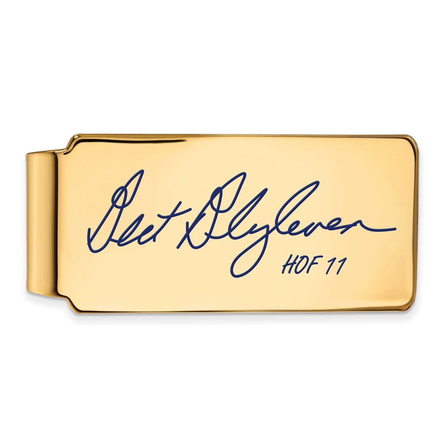 Bert Blyleven Hall of Fame Signature Epoxy Money Clip Gold-plated Sterling Silver GPHF04BB11, UPC: