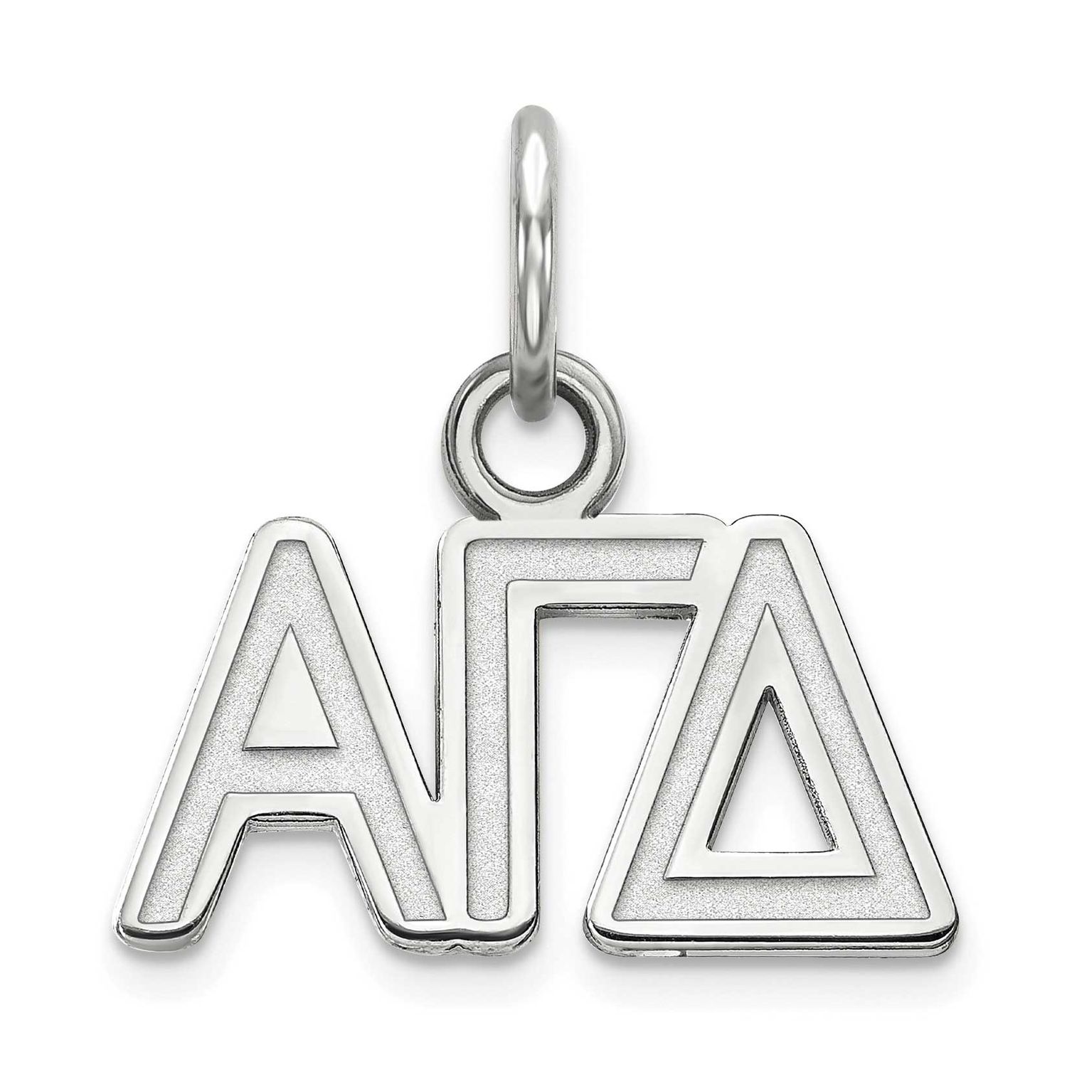 Alpha Gamma Delta Extra Small Pendant Sterling Silver Rhodium-plated SS001AGD, UPC: 886774598222
