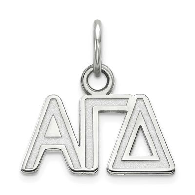 Alpha Gamma Delta Extra Small Pendant Sterling Silver Rhodium-plated SS001AGD, UPC: 886774598222
