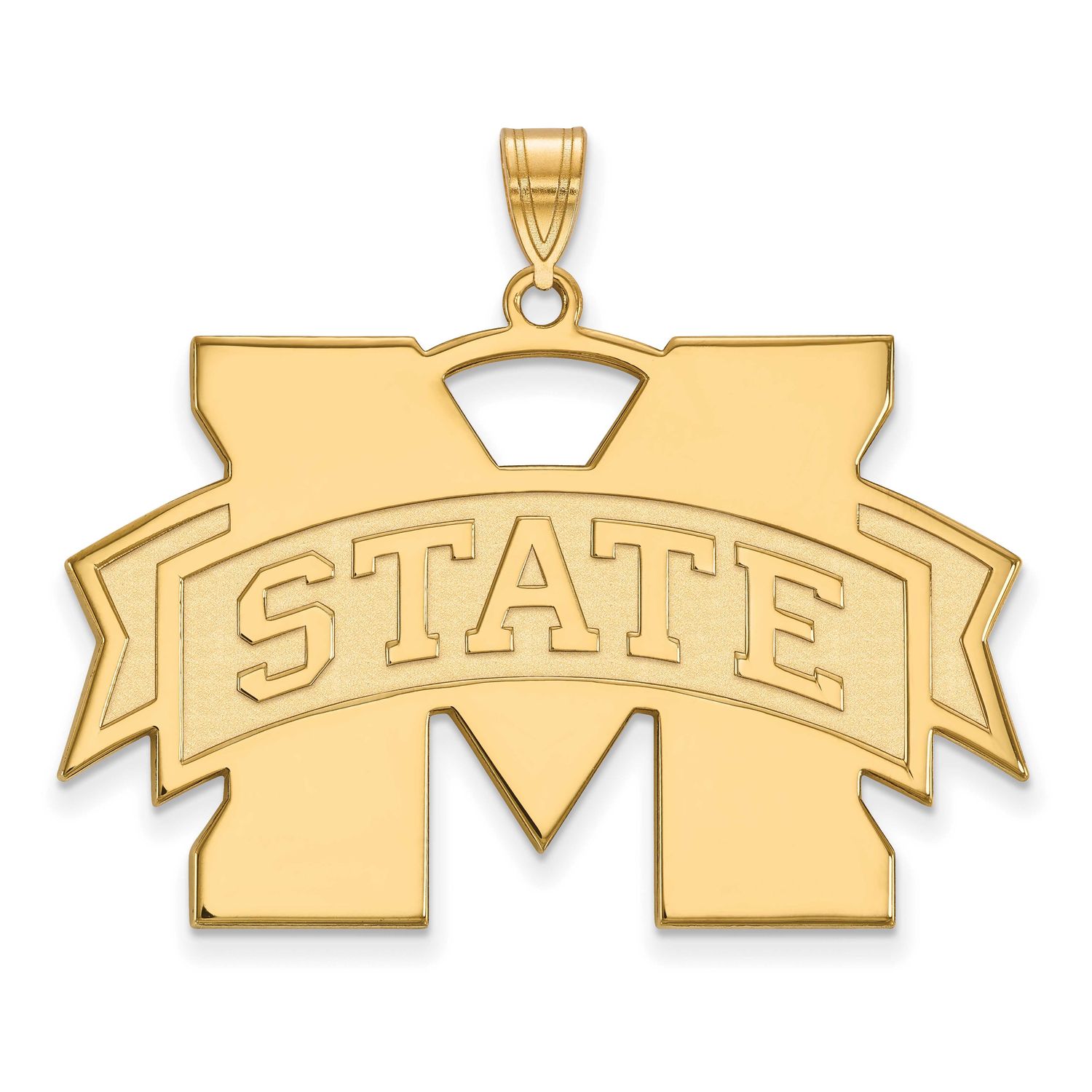 Mississippi State University Extra Large Pendant Gold-plated Sterling Silver GP005MSS, UPC: 8867749…