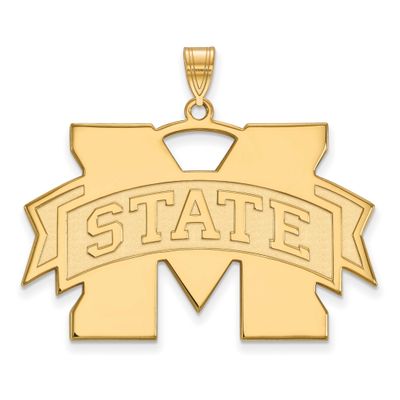 Mississippi State University Extra Large Pendant Gold-plated Sterling Silver GP005MSS, UPC: 8867749…
