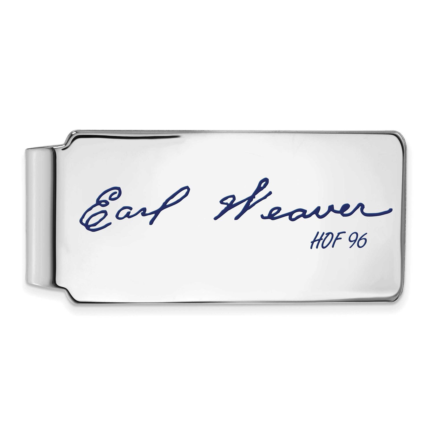 Earl Weaver Hall of Fame Signature Epoxy Money Clip Sterling Silver SSHF04EW96, UPC: