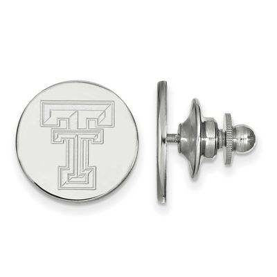 Texas Tech University T-T Lapel Pin 14k White Gold 4W011TXT, UPC: 886774838779