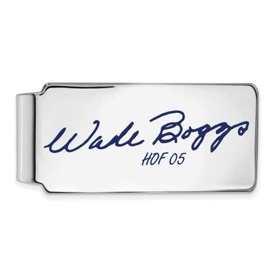 Wade Boggs Hall of Fame Signature Epoxy Money Clip Sterling Silver SSHF04WB05, UPC: