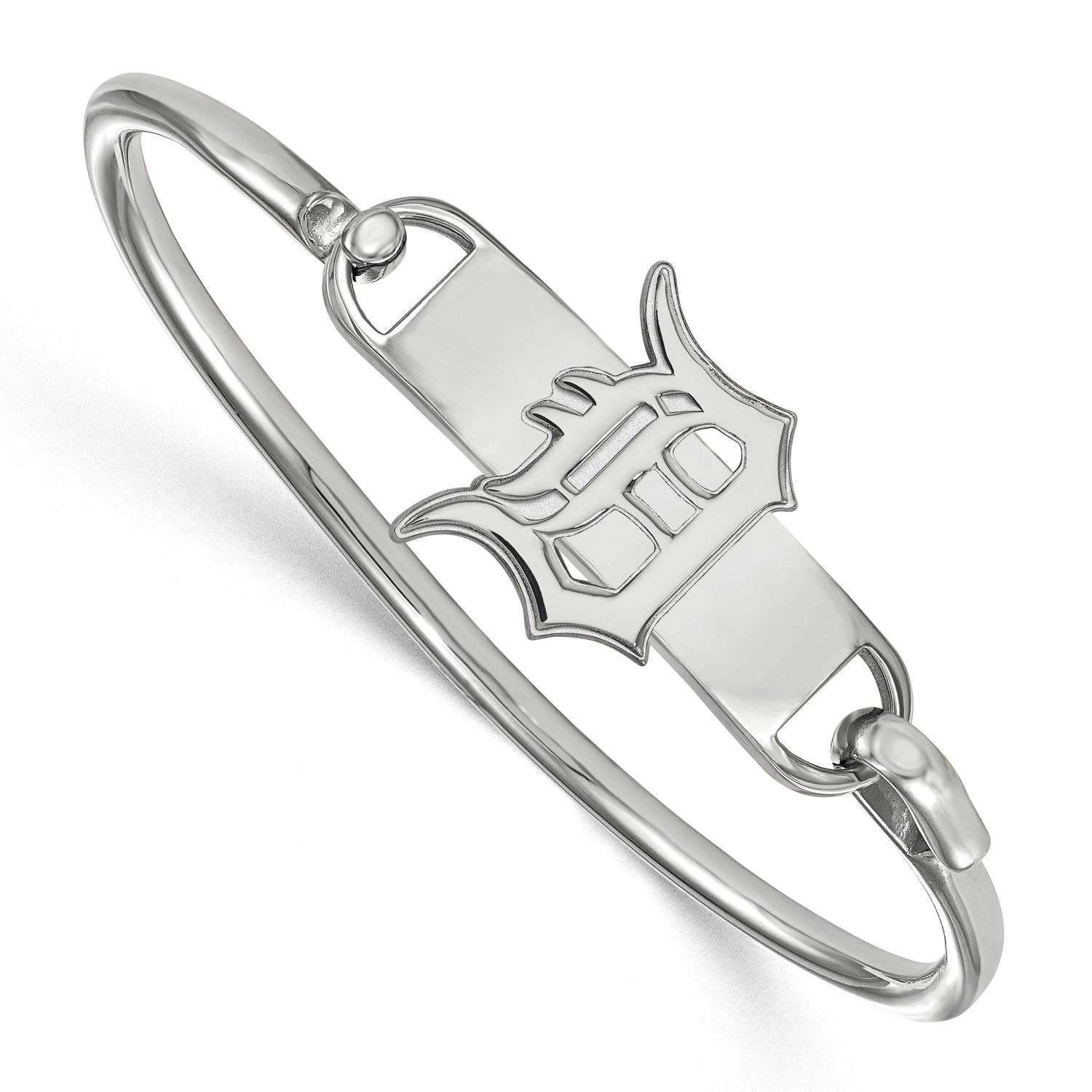 MLB Detroit Tigers Bangle Sterling Silver Rhodium-plated SS021TIG-7, UPC: 886774629209
