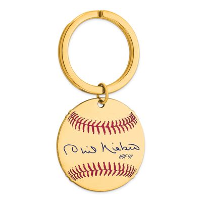 Phil Niekro Hall of Fame Signature Epoxy Baseball Keychain Gold-plated Sterling Silver GPHF03PN97, …