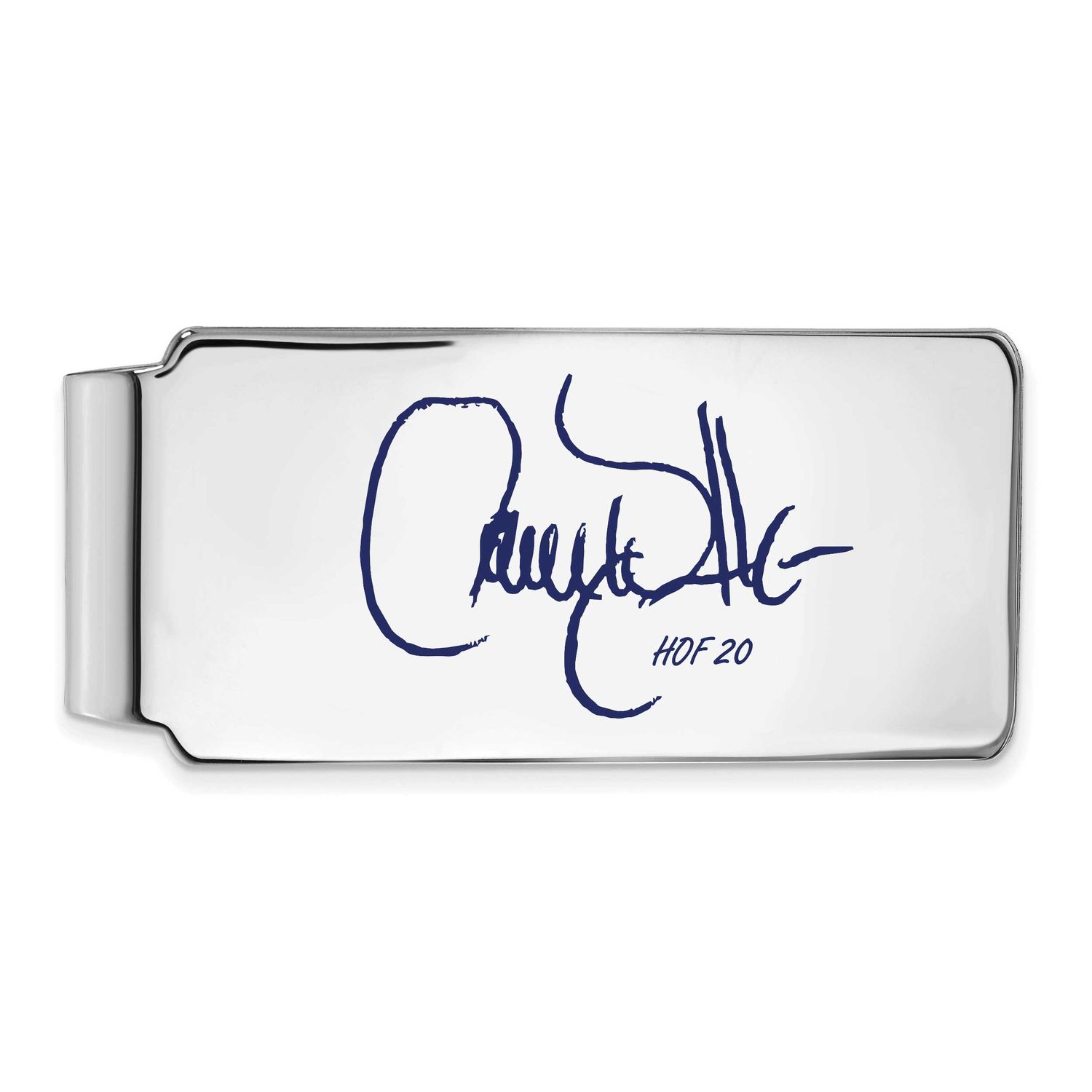 Larry Walker Hall of Fame Signature Epoxy Money Clip Sterling Silver SSHF04LW20, UPC:
