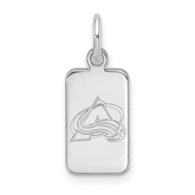 NHL Colorado Avalanche Tag Pendant Sterling Silver Rhodium-plated SS125AVA, UPC: 196904184981