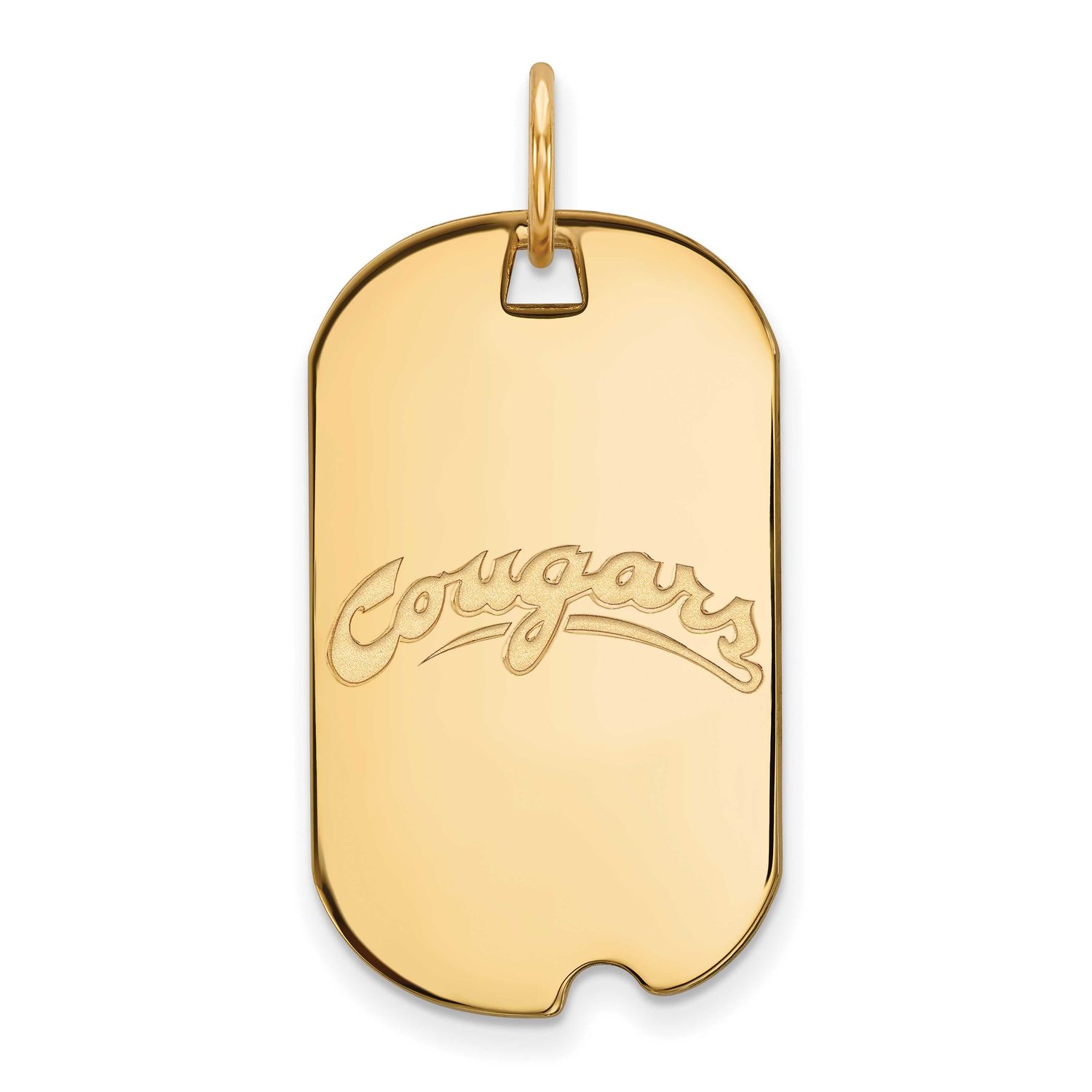 Washington State University Cougars Small Dog Tag Pendant 10k Gold 1Y040WAS, UPC: 886774816494