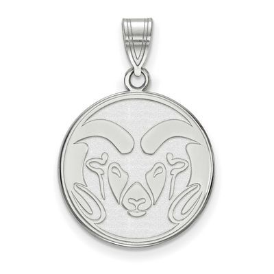 Colorado State University Ram Large Pendant 10k White Gold 1W002COS, UPC: 886774767819
