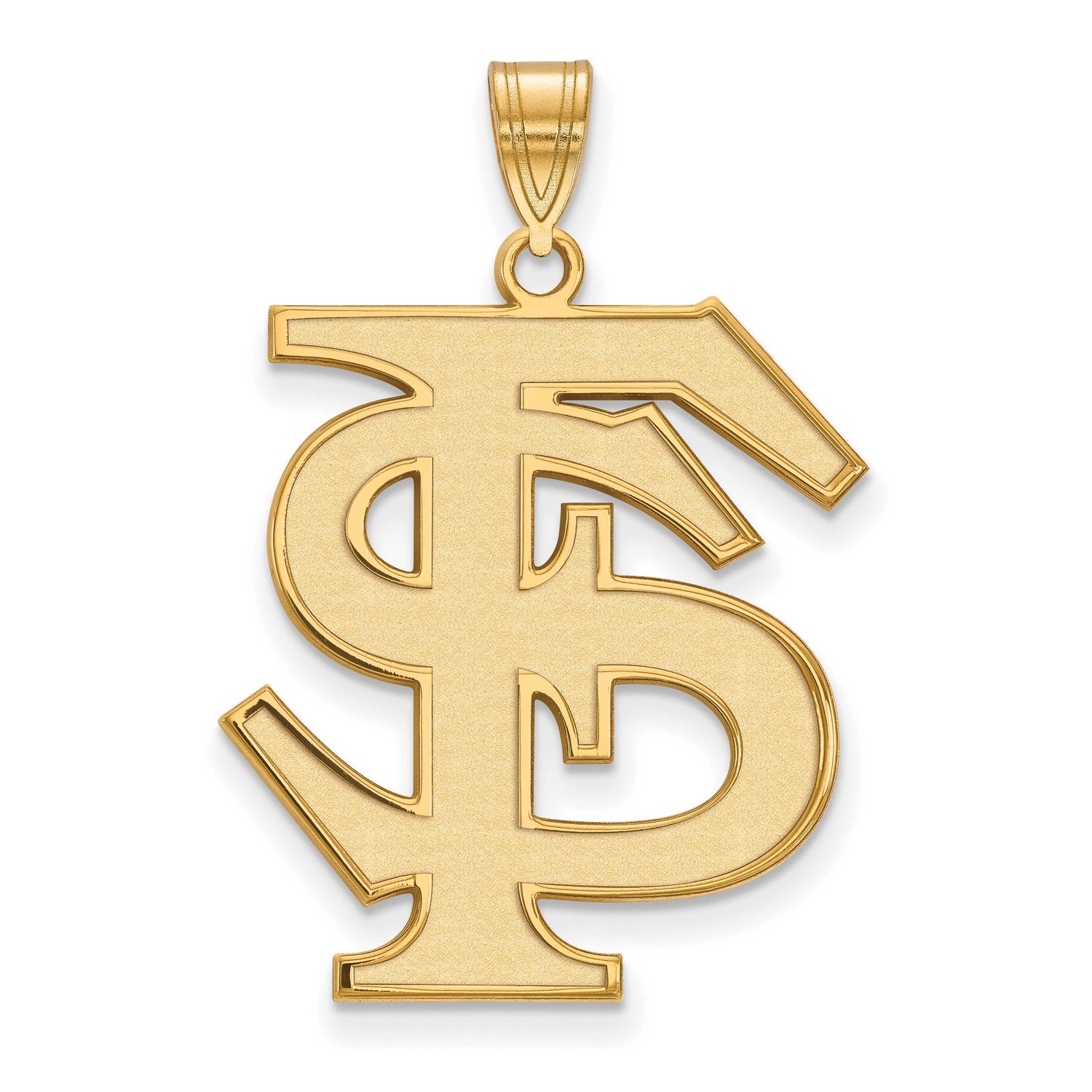 Florida State University F-S Extra Large Pendant 14k Gold 4Y005FSU, UPC: 886774863986
