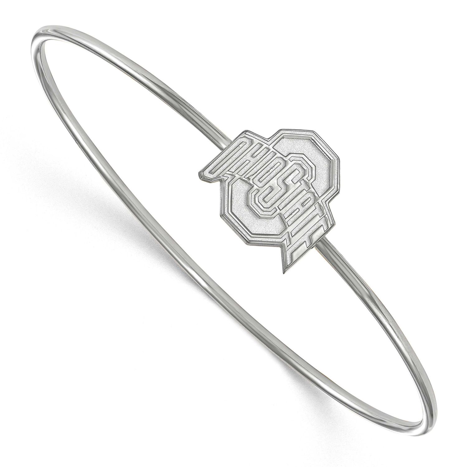 Ohio State University Bangle Slip On Sterling Silver Rhodium-plated SS014OSU-7, UPC: 886774693781