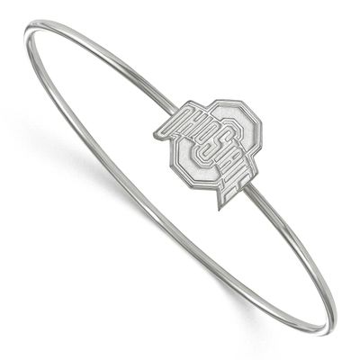 Ohio State University Bangle Slip On Sterling Silver Rhodium-plated SS014OSU-7, UPC: 886774693781
