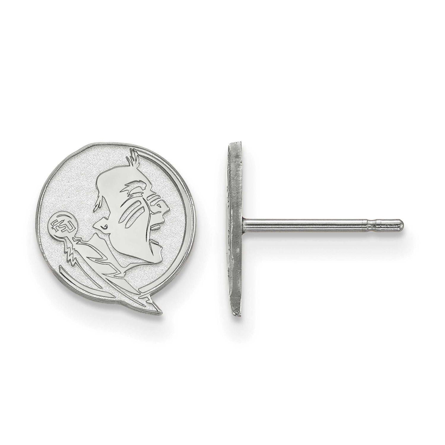 Florida State University Extra Small Post Earrings 14k White Gold 4W049FSU, UPC: 886774850269